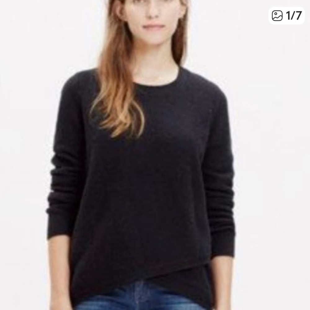 Madewell Black Crew Neck Sweater